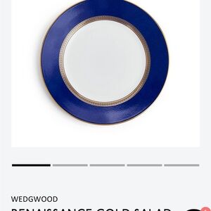 Wedgwood Renaissance Gold Dinner Plate - Rich Blue and Gold